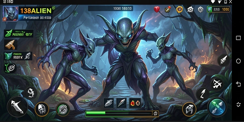 Screenshot mendebarkan dari gameplay Fighting di 138ALIEN.