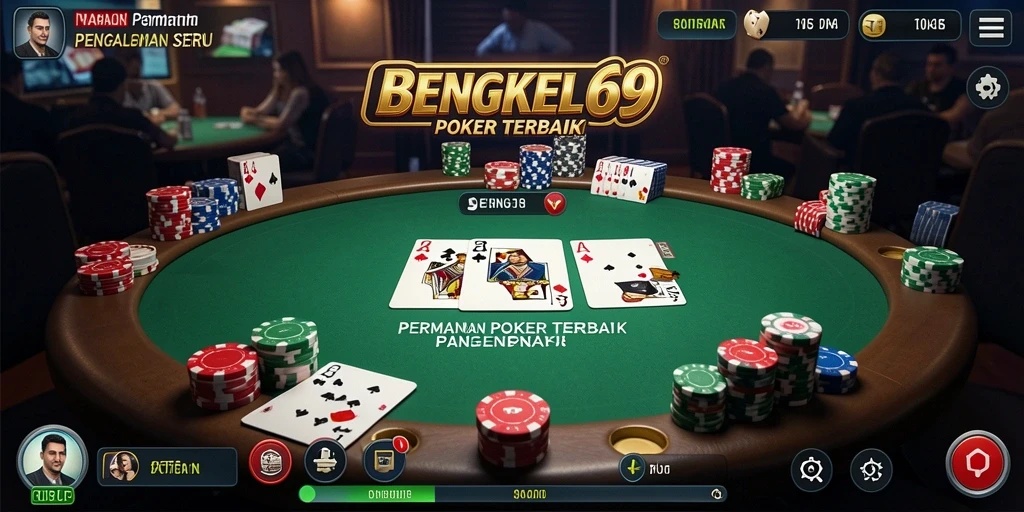 Screenshot BENGKEL69 menampilkan aksi seru permainan Poker.