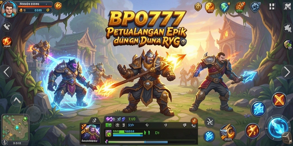 Tampilan gameplay RPG yang mendalam dan menakjubkan di BPO777.