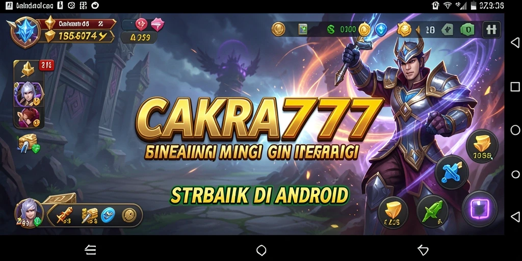 Screenshot gameplay CAKRA777 menampilkan aksi pertempuran yang intens.