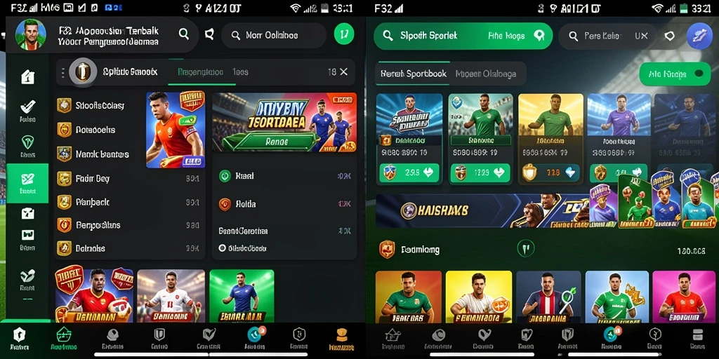 Tampilan gameplay seru aplikasi Sportsbook F32 dengan fitur taruhan langsung.