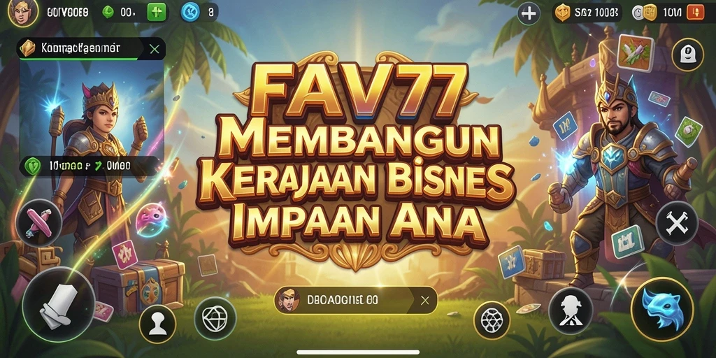 Tampilan gameplay FAV77 yang menawan dan penuh warna dari dunia Tycoon.