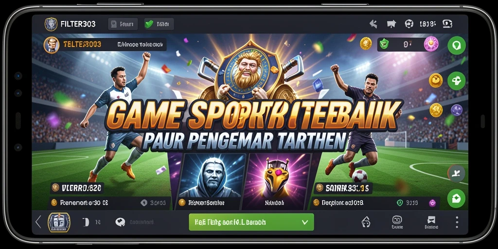 Screenshot utama FILTER303 menampilkan gameplay taruhan olahraga yang menarik.