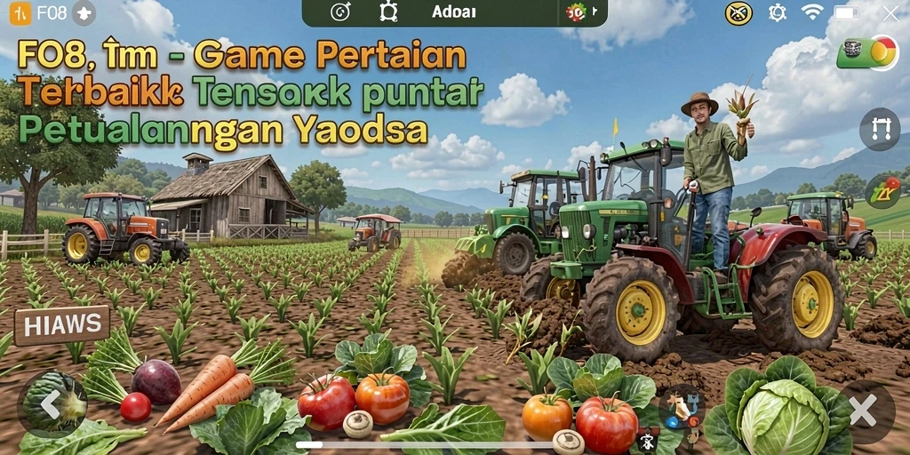 Gameplay menarik FO8 dalam dunia pertanian yang kaya.