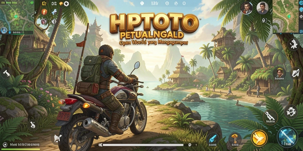 Gameplay HPTOTO menampilkan landscape Open World yang menakjubkan dan interaksi yang mendalam.