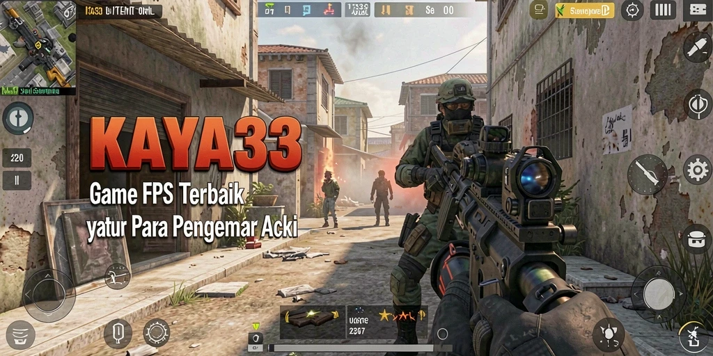 Screenshot gameplay KAYA33 dengan aksi tembak-menembak yang intens.