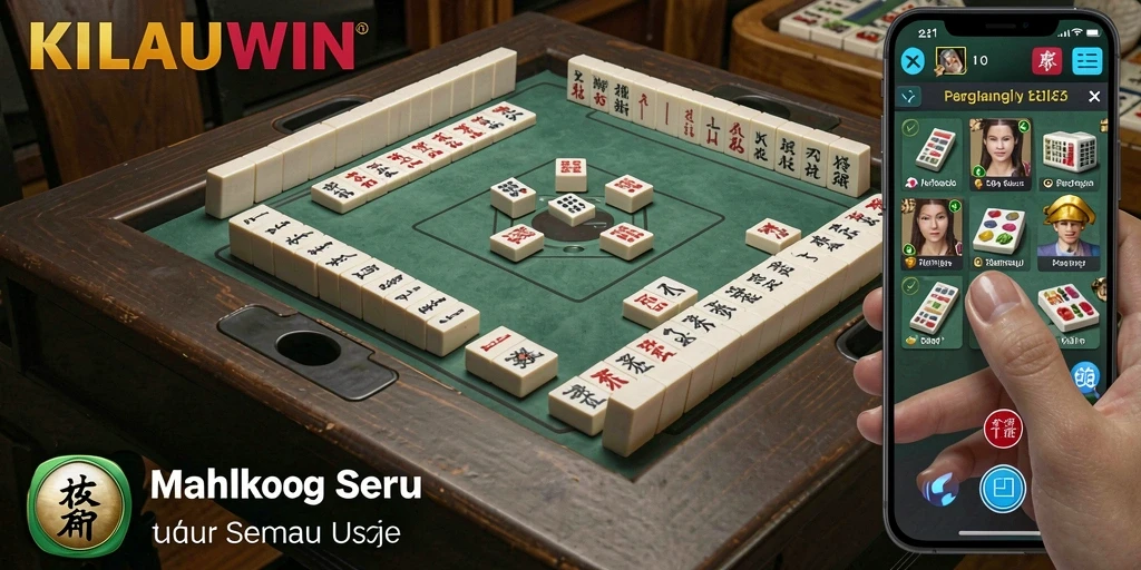 Screenshot gameplay KILAUWIN yang menampilkan momen seru permainan Mahjong.