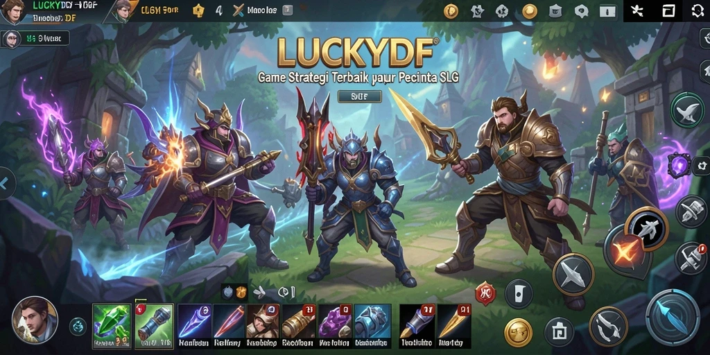 Gameplay LUCKYDF yang mengasyikkan dengan strategi mendalam.