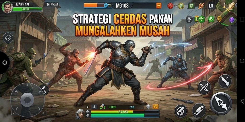 Tampilan gameplay MG108 yang penuh strategi dan taktik.