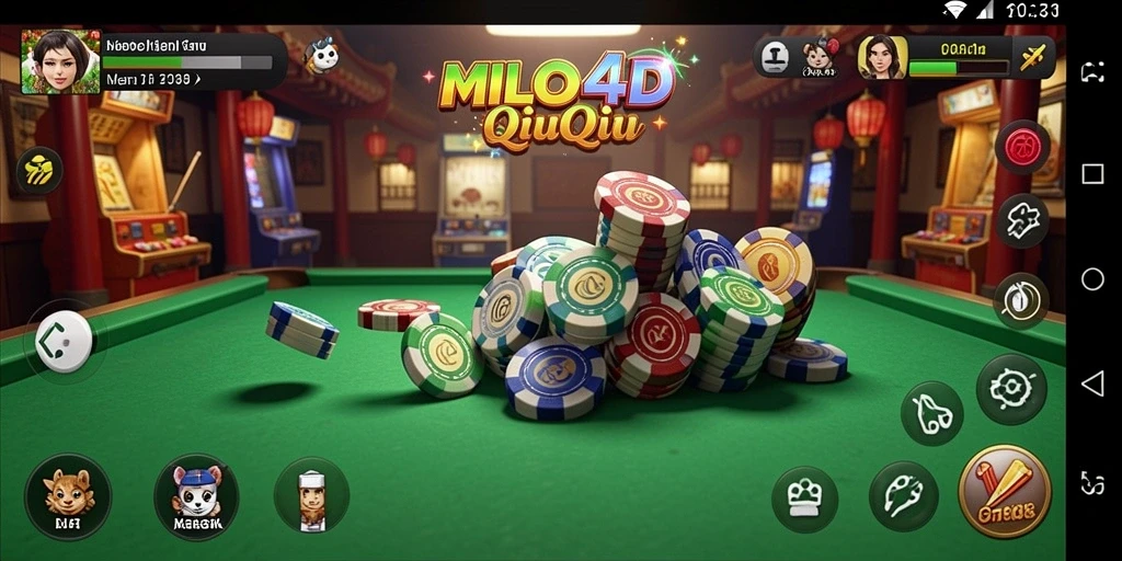 Tampilan menarik dari gameplay QiuQiu di MILO4D.
