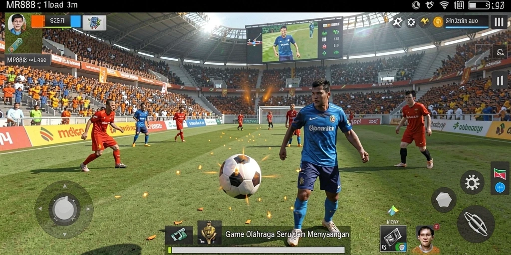 Tampilan gameplay seru dan interaktif di MR888.