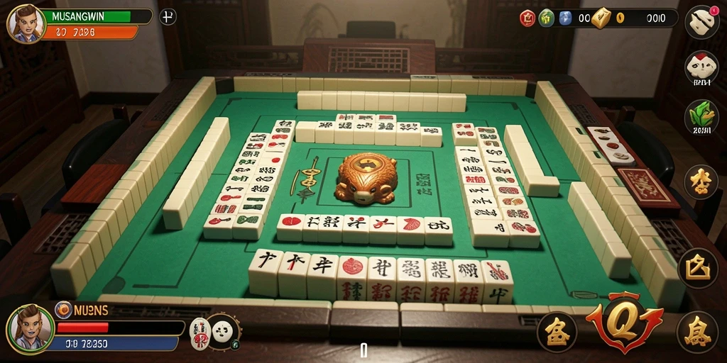 Tampilan screenshot dari gameplay seru MUSANGWIN Mahjong.