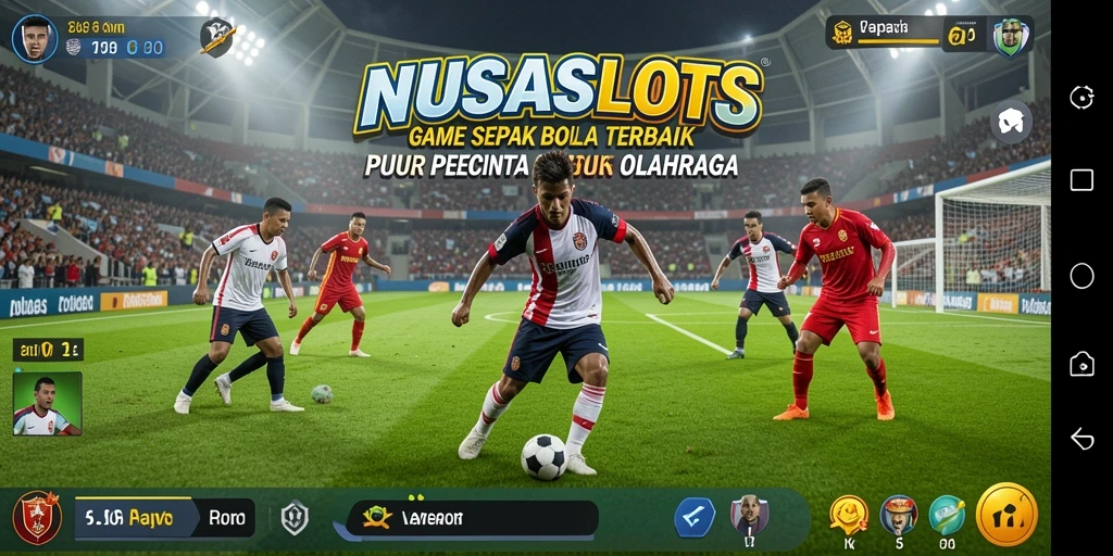Tampilan gameplay sepak bola yang mendebarkan di NUSASLOTS.