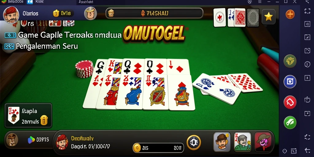 Tampilan gameplay seru Gaple di OMUTOGEL.