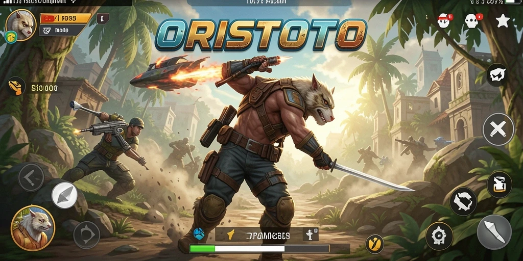 Tampilan gameplay ORISTOTO dengan aksi yang mendebarkan dan seru.