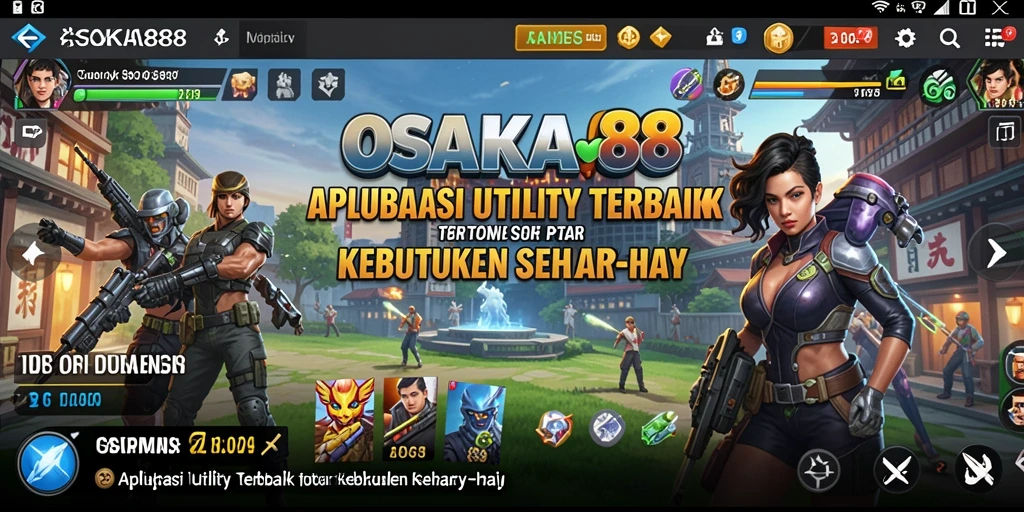 Tampilan antarmuka OSAKA88 yang intuitif dan menarik.