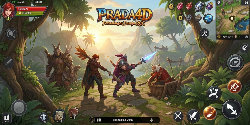 Menampilkan gameplay RPG yang mendebarkan di PRADA4D.