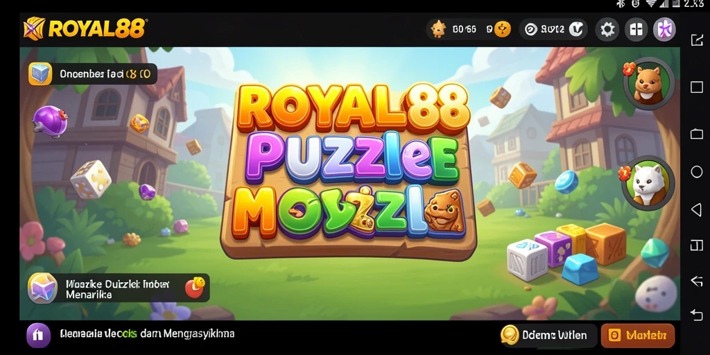 Screenshot gameplay ROYAL88 menunjukkan teka-teki yang menantang di dalam permainan.