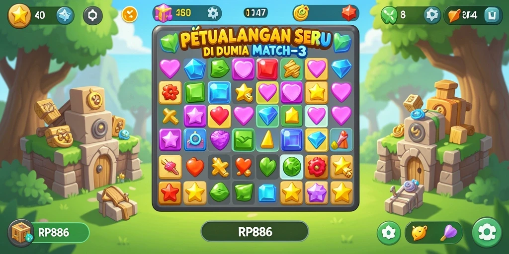 Tampilan gameplay RP886 yang menarik dan seru.