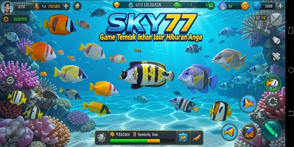 Tampilan gameplay menarik dari game Tembak Ikan SKY77.