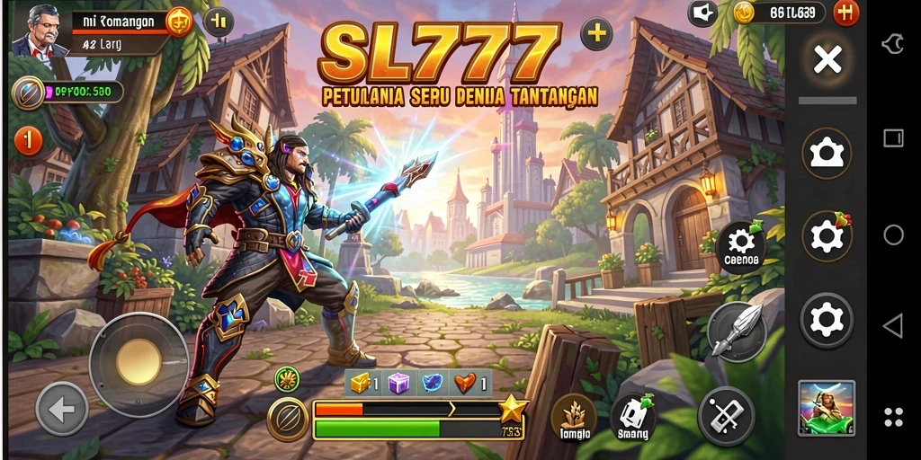 Screenshot gameplay SL777 menampilkan lingkungan petualangan yang menakjubkan.