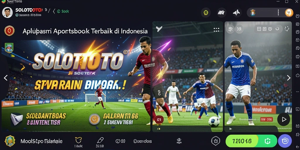 Tampilan gameplay SOLOTOTO saat melakukan taruhan olahraga.