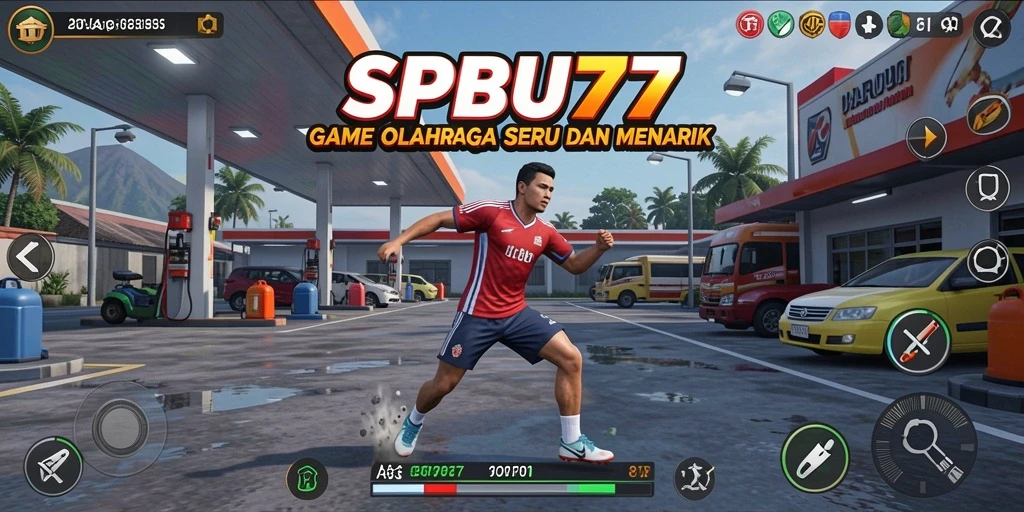 Tampilan gameplay SPBU77 yang mendebarkan dan interaktif.