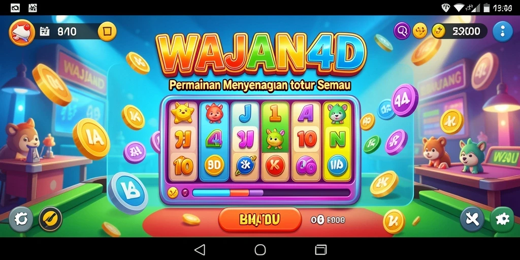 Tampilan gameplay menarik dari WAJAN4D dengan suasana Bingo yang seru.