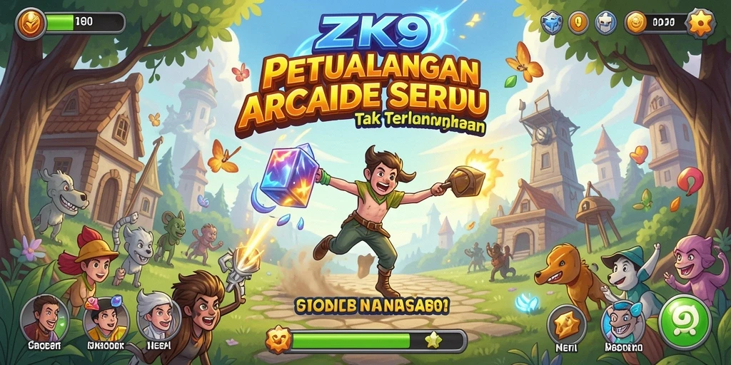 Tangkapan layar ZK9 menampilkan aksi gameplay Arcade yang menegangkan.