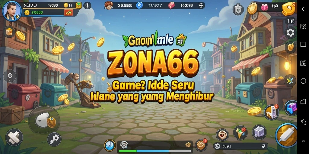 Tampilan gameplay ZONA66 yang menarik dengan berbagai interaksi idle.